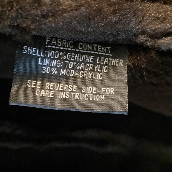 Gallery Vintage Brown Suede Faux Fur Lining Collar Jacket - L - Picture 13 of 14